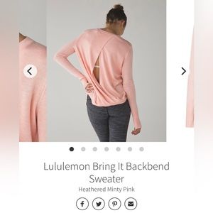 Lululemon Bring It Backbend Sweater